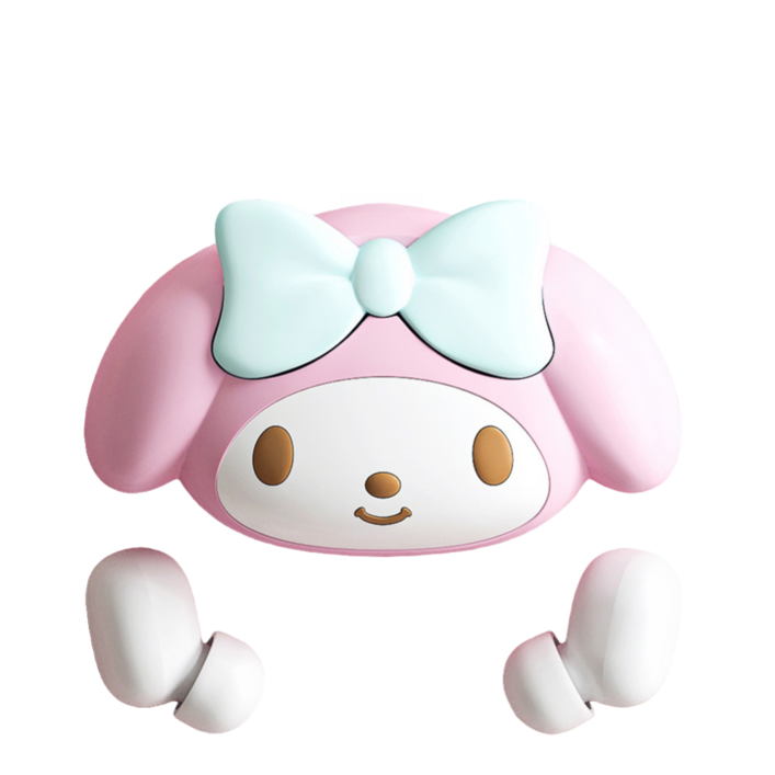 산리오 무선 블루투스 이어폰 블루투스 5.3 무선충전지원, 마이멜로디, CHA-BES21