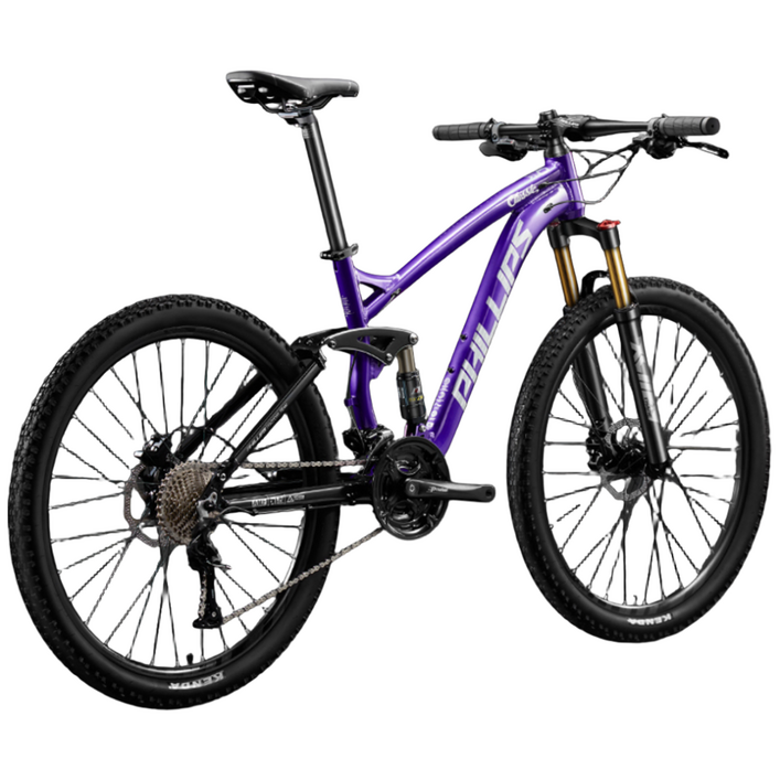 알루프래임 풀샥 MTB 산악자전거 27단 30단 33단, 1개, 177cm, 스타퍼플33