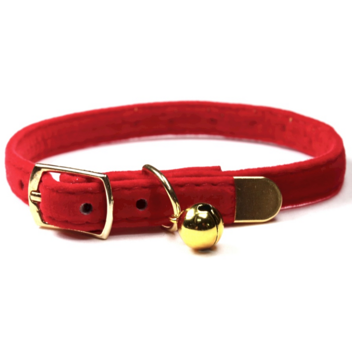 멍멍군나비양 방울 목걸이, 레드, 1개
