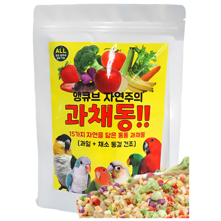 앵큐브 과채동 15가지 담은 통통 과일 채소 동결 건조 간식, 30g, 2개