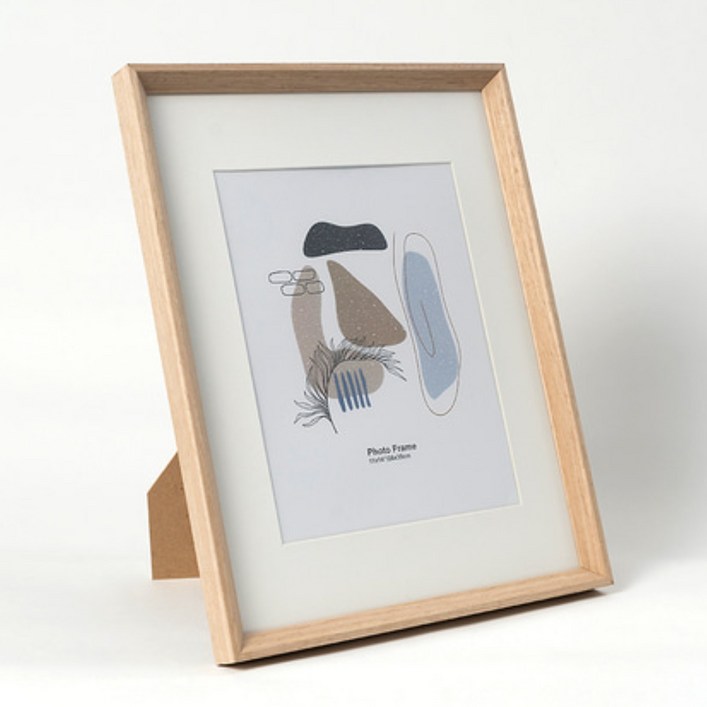 스카바르 아크릴 우드 작은 포토 테이블 액자 3x5 4x6 5x7 6x8 8x10 A4 11x14, 1개