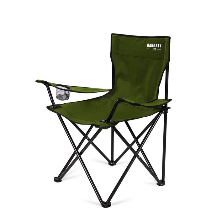 강블리라이프 리브 캠핑 접이식 의자, 1개, 그린