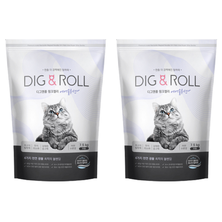디그앤롤 핑크젤리 에어솔루션 고양이 모래
