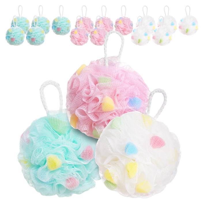 리브모어 버블 스펀지 거품 샤워볼 3종 세트