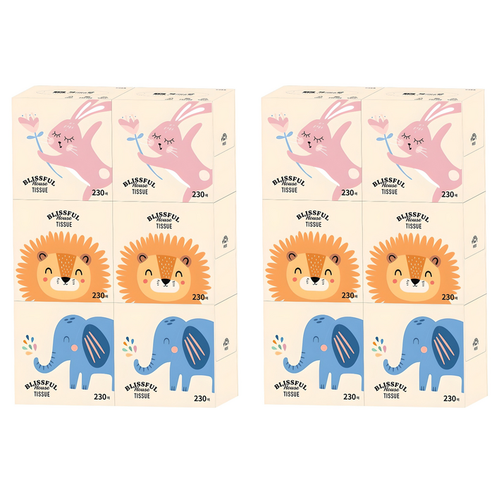 복이많은집 미니 천연펄프 미용티슈 2겹