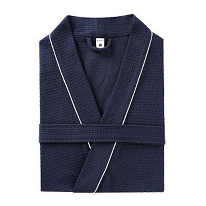 원이네 여름용 와플 가운 L, 네이비, 1개