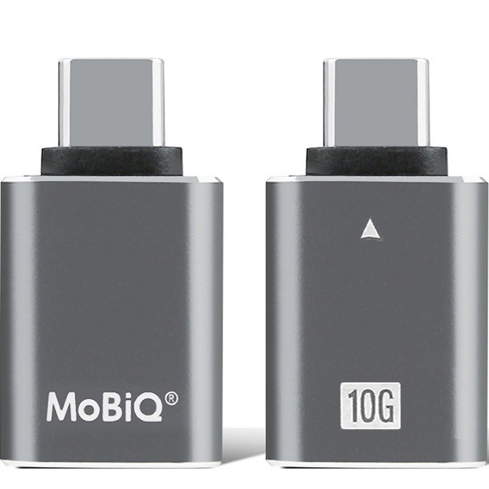 모비큐 C 타입 USB 3.2 to A타입 변환 OTG 10Gbps 고속 미니 젠더 스페이스 그레이 2p, EMCTA2P 모비큐 C 타입 USB 3.2 to A타입 변환 OTG 10Gbps 고속 미니 젠더 스페이스 그레이 2p, EMCTA2P