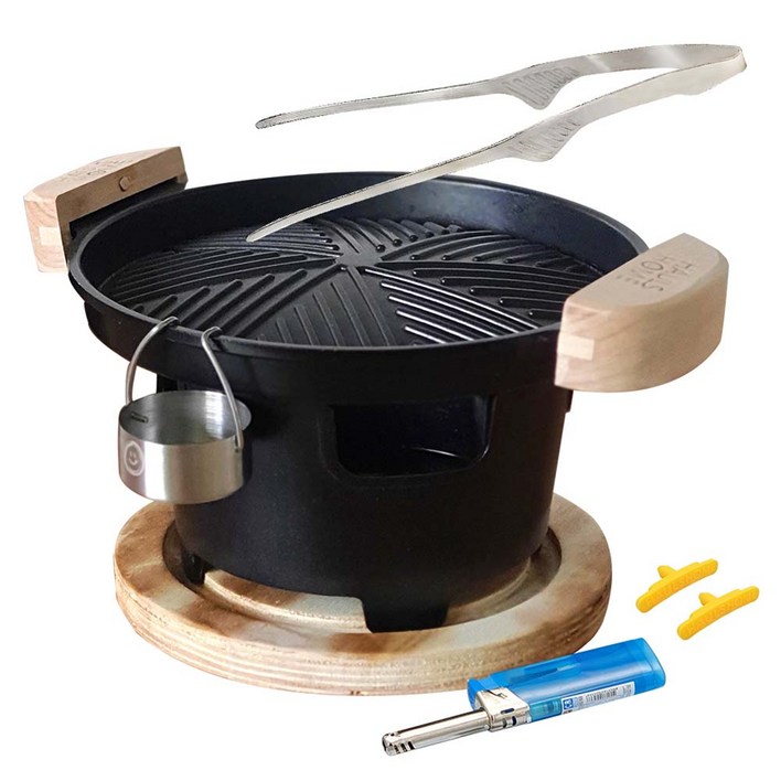 하울스홈 온오프 미니화로 그릴팬 풀 세트, 18 x 5.5 cm, 1세트