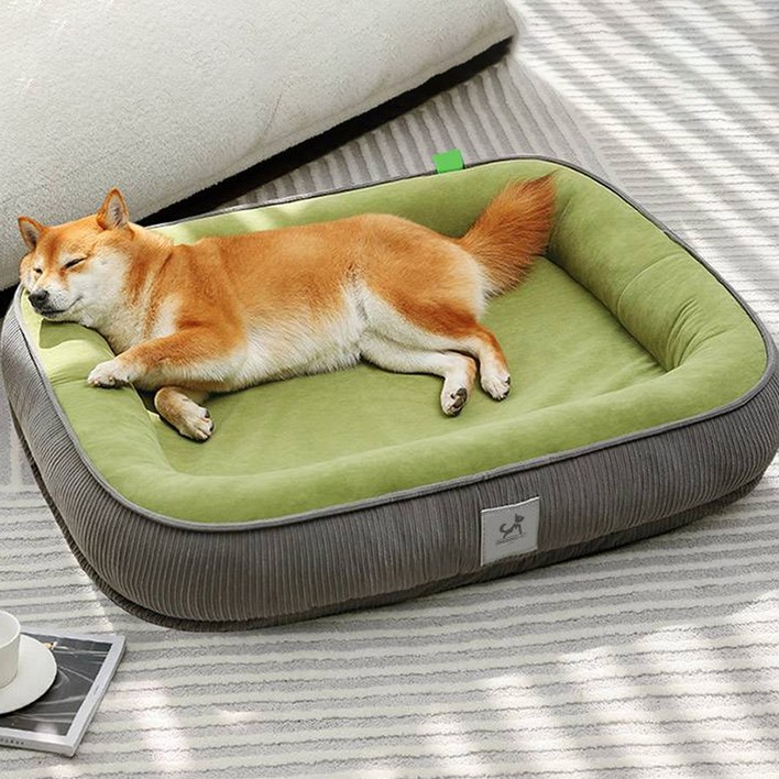 딩동펫 반려동물 딥슬립 타원형 방석 쿠션