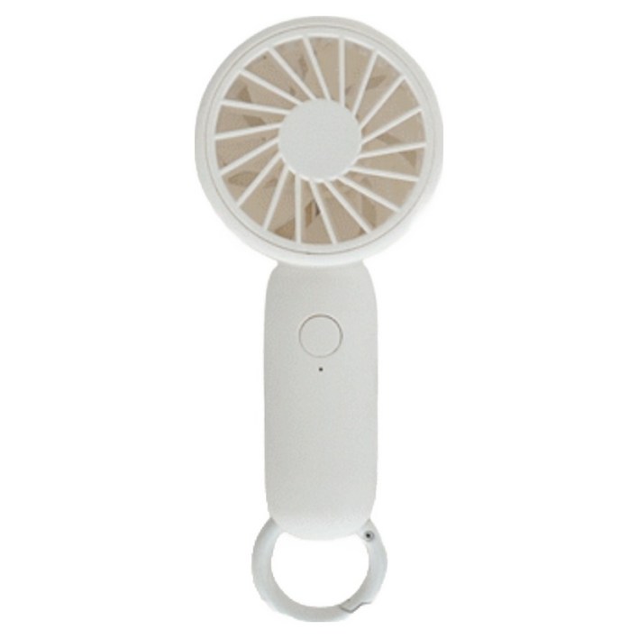 부이 컬러 미니 BLDC 키링형 저소음 경량 핸디팬 77g, B4HF-10M, WHITE