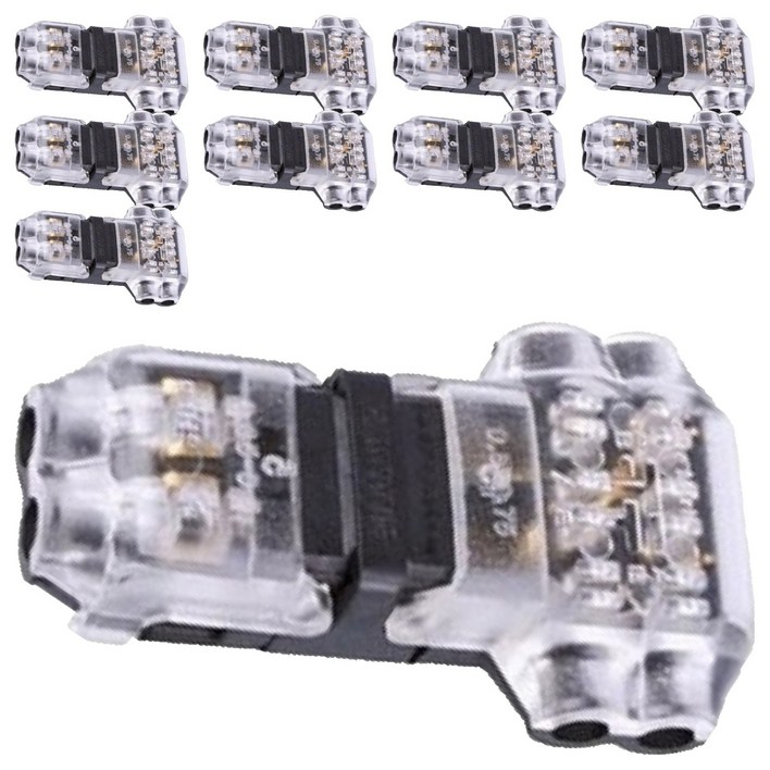 비상 차량용 무탈피 2라인 T자형 전선 커넥터