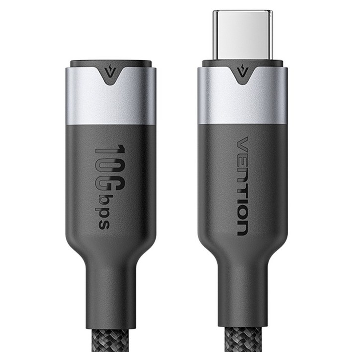 벤션 USB3.2 10Gbps C타입C타입 4K 영상 지원 MF 연장케이블 블랙, 1개, 1m