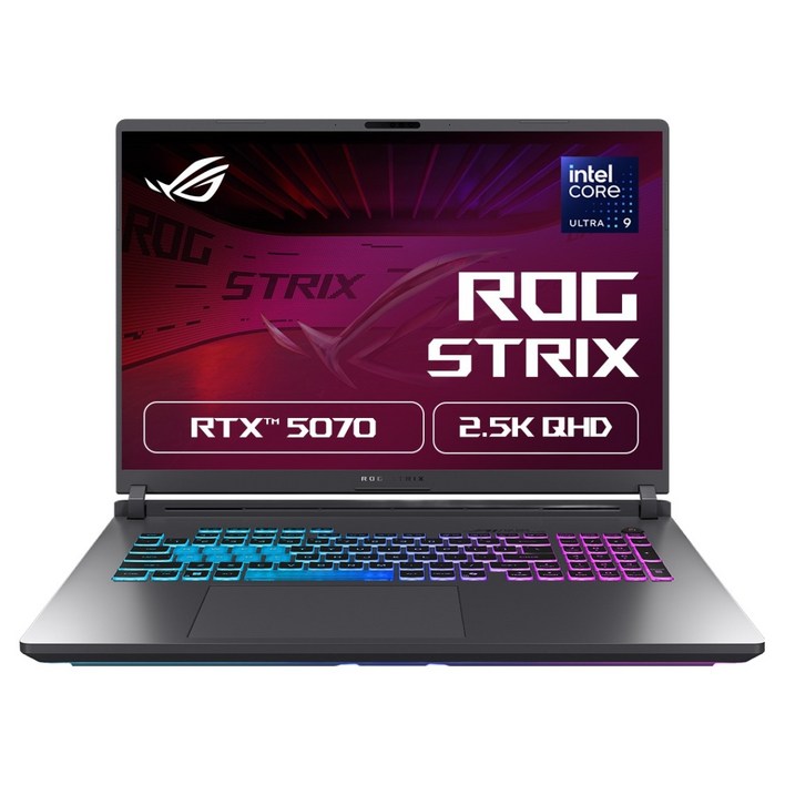 에이수스 2025 ROG 스트릭스 G18 코어Ultra9 지포스 RTX 5070, Eclipse Gray, 1TB, 32GB, Free DOS, G815LPS9070