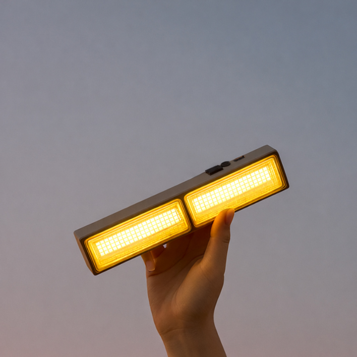 디제이디 고리걸이 자석부착 LED 충전식 다용도 감성 스틱 캠핑랜턴 T01 20cm C타입