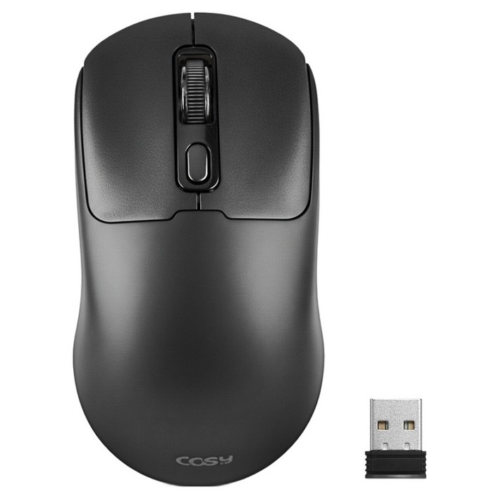 코시 멀티 충전식 무소음 블루투스 무선 마우스, 블랙, M4161WLBTR