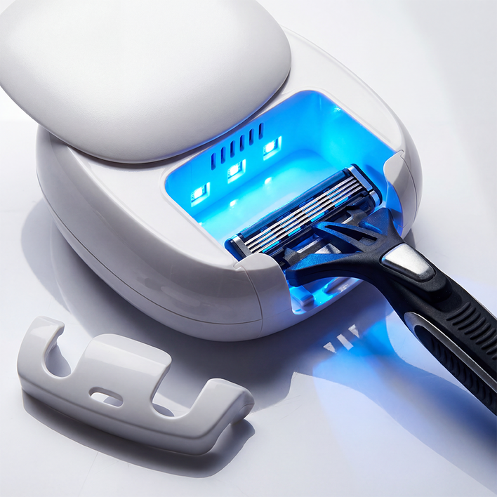 꿀쥬 휴대용 UV 무선 칫솔 면도기 살균기 RM-S9