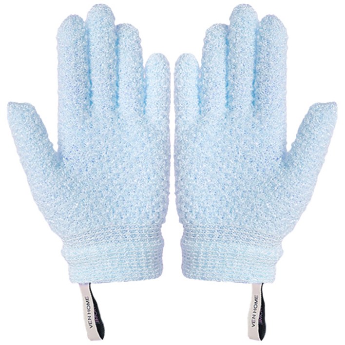 벤홈 목욕 때밀이 장갑, 블루, 2개입, 1개