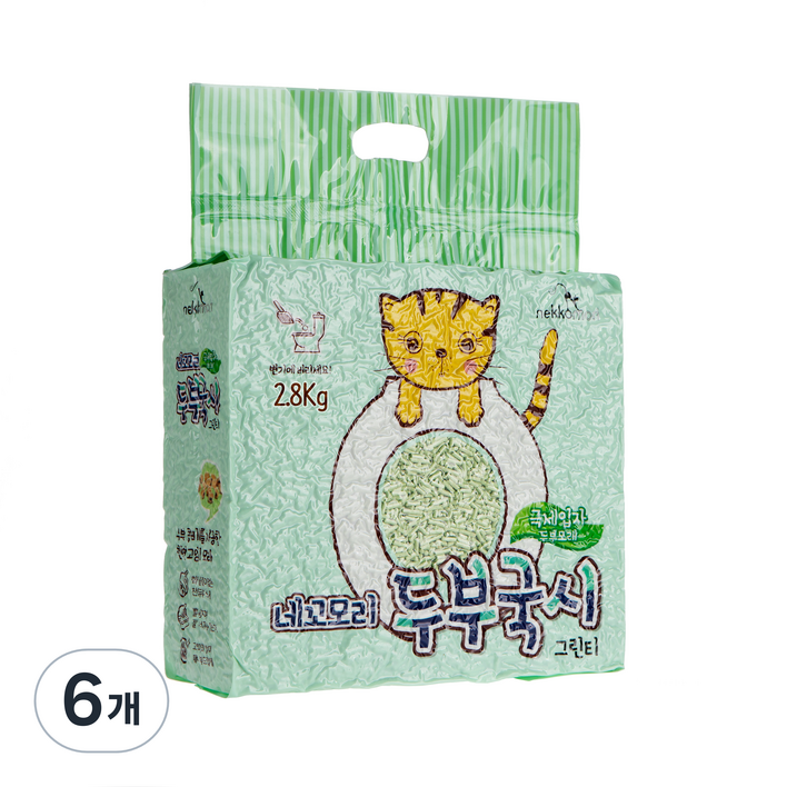 네꼬모리 두부국시 그린티 고양이 모래 녹차향