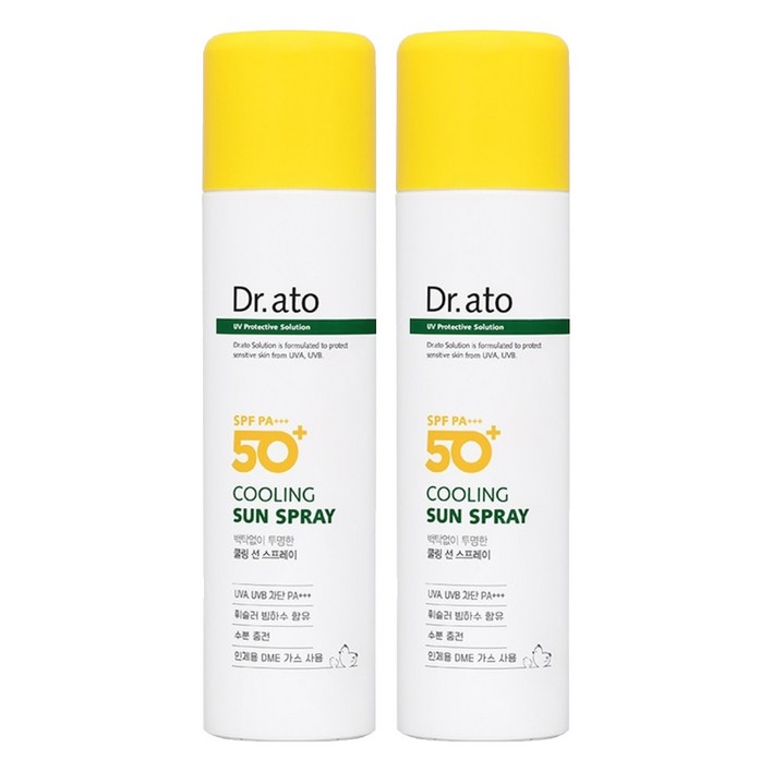 닥터아토 쿨링 선 스프레이 SPF50 PA, 2개, 150ml