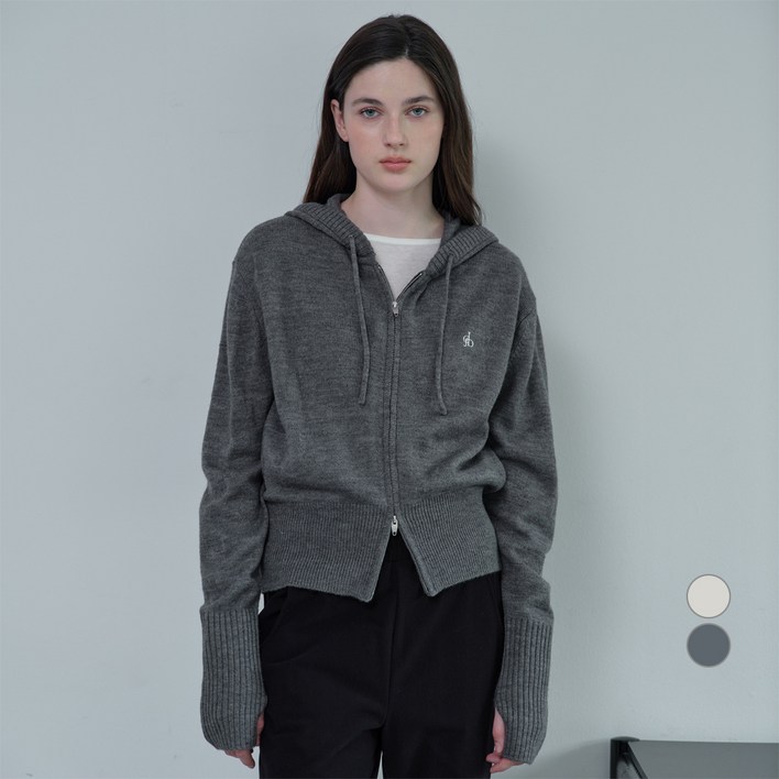 쥬시쥬디 여성용 울니트 후드집업 JZKT720B