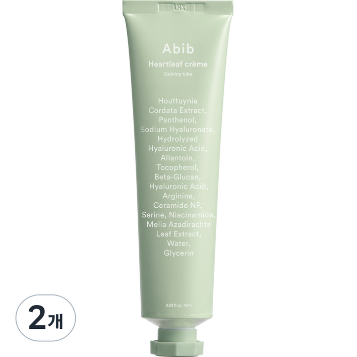 아비브 어성초 크림 카밍 튜브, 75ml, 2개