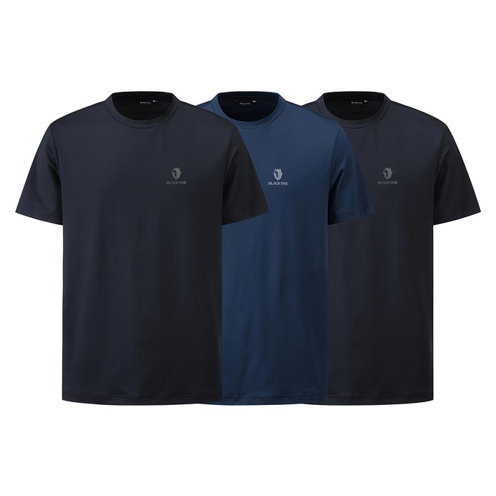 블랙야크 남녀공용 라운드 트리플 반팔티 3p 세트 3BYRTXV901