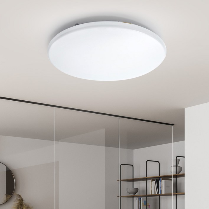 원하 번개표 LED 아크릴 원형 방 천장등 50W, 화이트  주광색