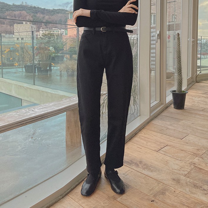 여성 [155,160,165 ~2XL] 후회안해 스판 와이드 롱 데님팬츠