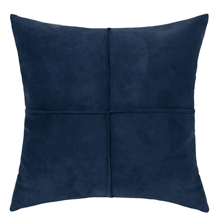 빅무드 카라 벨벳 쇼파 쿠션 국산솜포함, 네이비