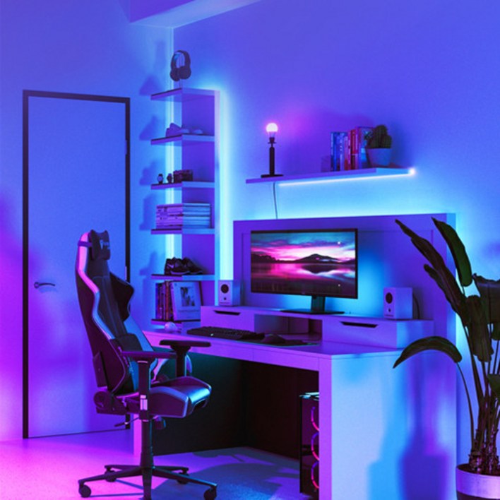 RGB 라인 LED 스트립 붙이는조명 PC방 감성 간접 무드등 틱톡조명 홈피시방 8,800