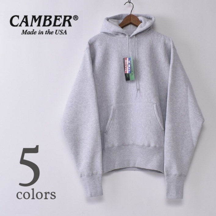 캠버 CAMBER 232 크로스 니트 풀오버 후드 12oz