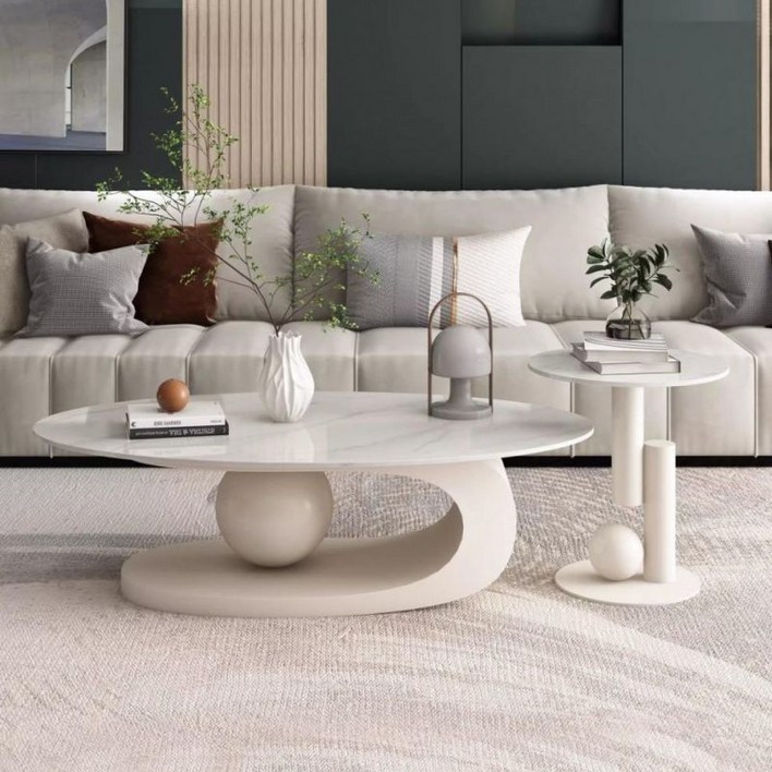 소파테이블 라운드 세라믹 타원형 거실테이블 디자인 인테리어테이블 골드 거실탁자