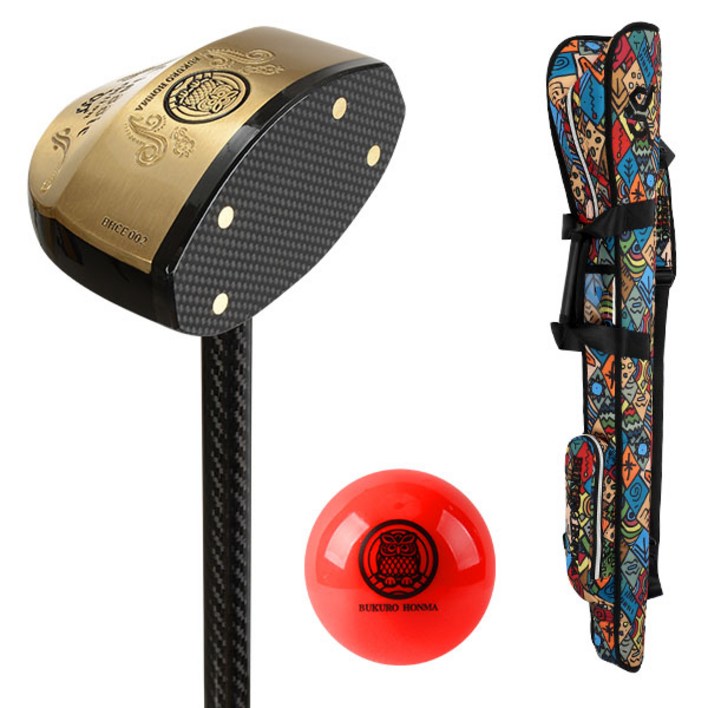 부쿠로혼마 우드 파크골프채 A세트 (파크골프채 ,파크골프 가방, 볼) 대한 파크골프협회 인증