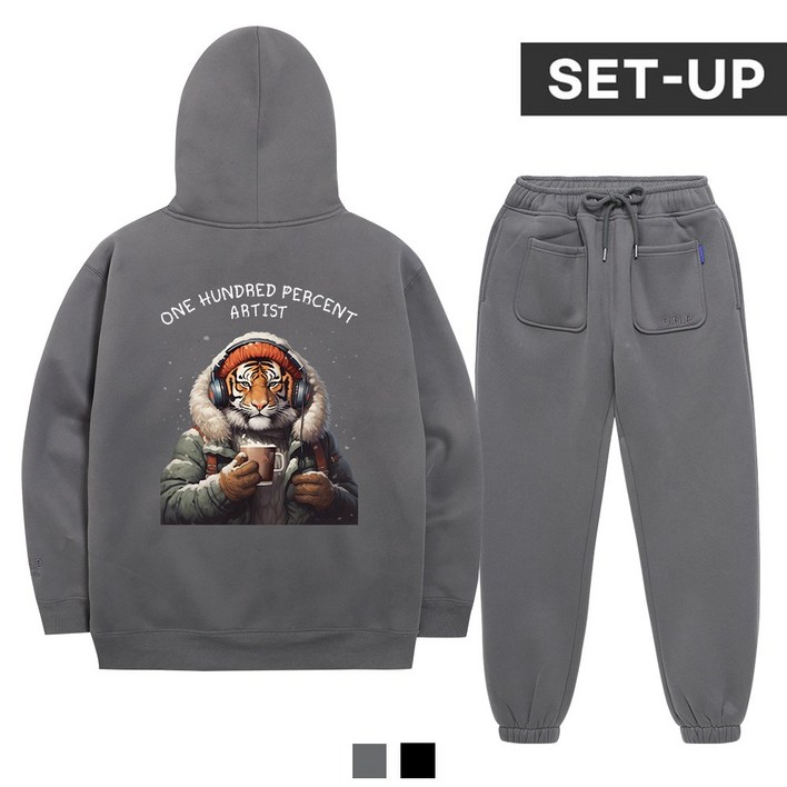 OHP X HARMONIA b윈터 기모 후드  조거팬츠 셋업 2colors