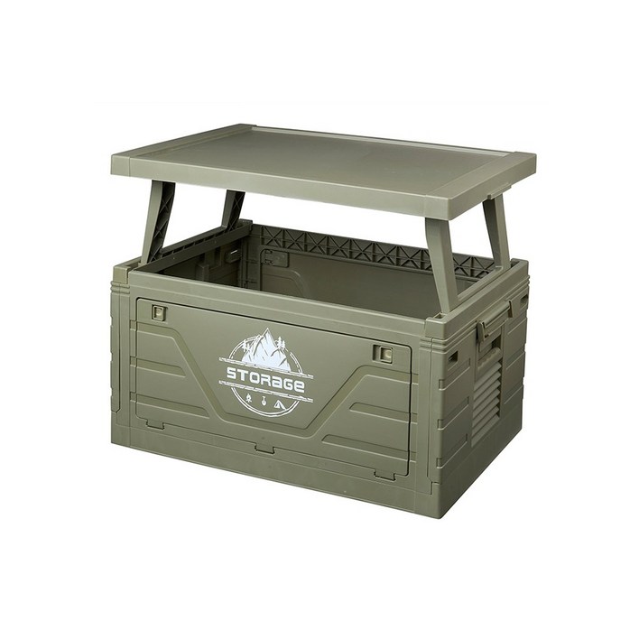 캠핑용 접이식 수납 상자 테이블형 폴딩박스