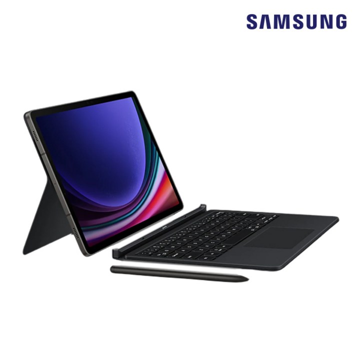 삼성정품 갤럭시 탭 S9 Ultra 울트라 키보드 북커버 EFDX915 N, 블랙, EFDX915UBKGKR
