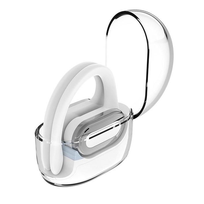Q9 무선이어폰 Bluetooth 5.3 칩 귀걸이 운동 방수 이어폰 마이크 통화, BT-Q9-TWS-White