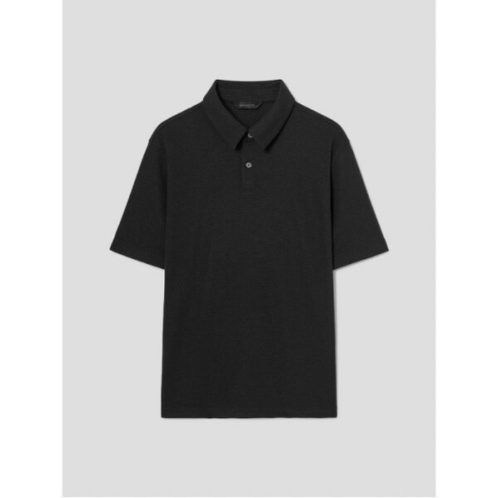 로가디스 폴리 스트레치 반팔 칼라넥 티셔츠 블랙 (RY5342PL35) 454008