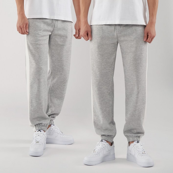 언탭트 남성용 M~3XL 빅사이즈 사계절 배색라인 조거 트레이닝팬츠