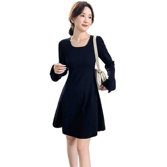 셀럽당 춘추 니트원피스 추동 신상 슬림핏 a라인 이너 레깅스 스웨터스 FR0430-KR