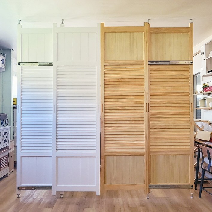 미닫이 원목 가벽 파티션 드레스룸 슬라이딩도어 높이22502930mm까지 간편설치 현관 중문 인테리어파티션