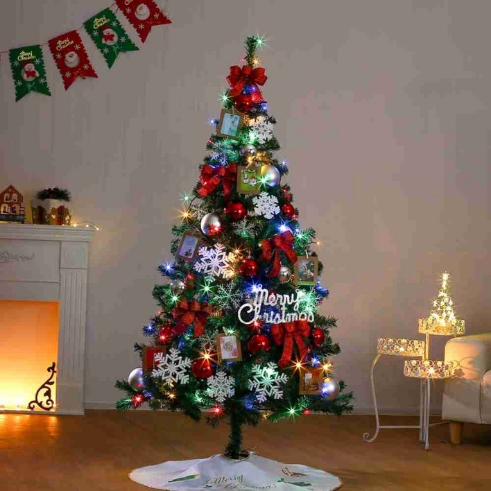 180CM 눈꽃 포토가랜드 트리 풀세트 크리스마스장식