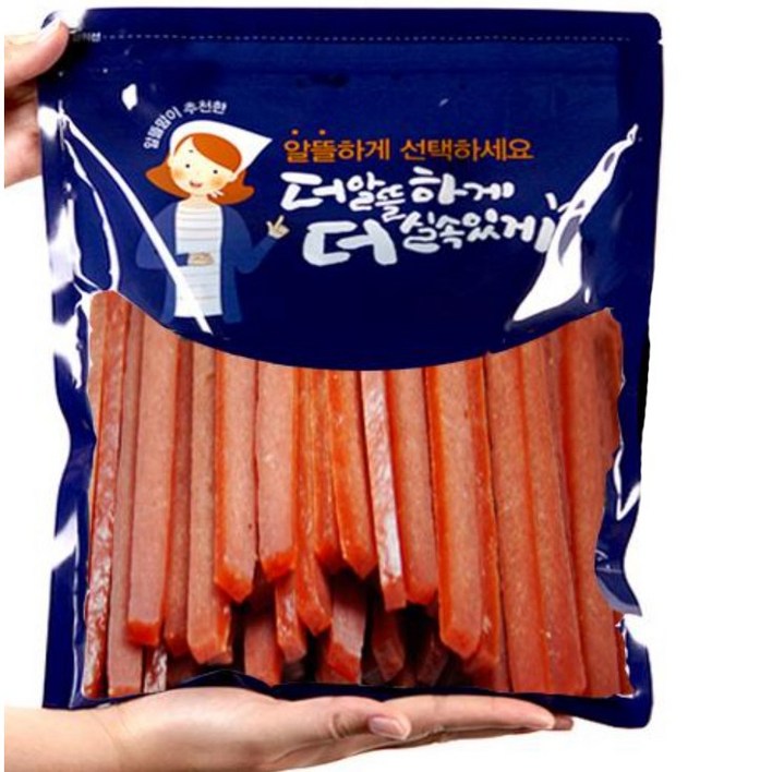 국내산 대용량 수제져키5008종, 연어스틱500g, 1개 국내산 대용량 수제져키5008종, 연어스틱500g, 1개