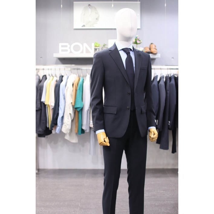 BON 정장 BN4MJ060DN 네이비 버드아이 조직 수트