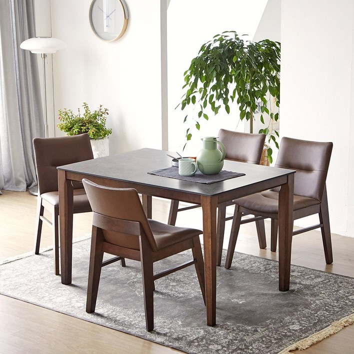 베스트리빙 루마니아 빈츠 포세린 12T 통세라믹 12001400 4인용 와이드 세라믹 식탁 테이블 세트의자4개의자2개벤치형4colors 2size