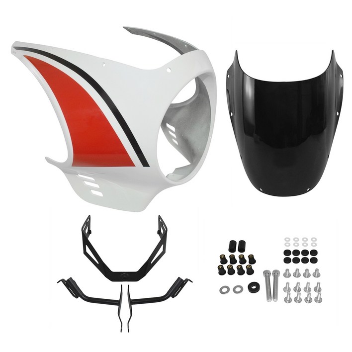 OD 야마하 호환 XSR900 튜닝 페어링 후드 헤드라이트 커버 윈드실드 20222025, C11102A