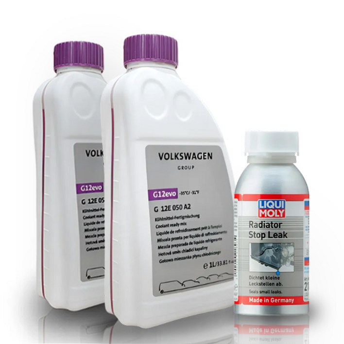 아우디 폭스바겐 냉각수 부동액 1L G12E050A2 2개  리퀴몰리 코리아 라디에이터 누수차단제 150ml 21893 정식수입 1개, 1세트