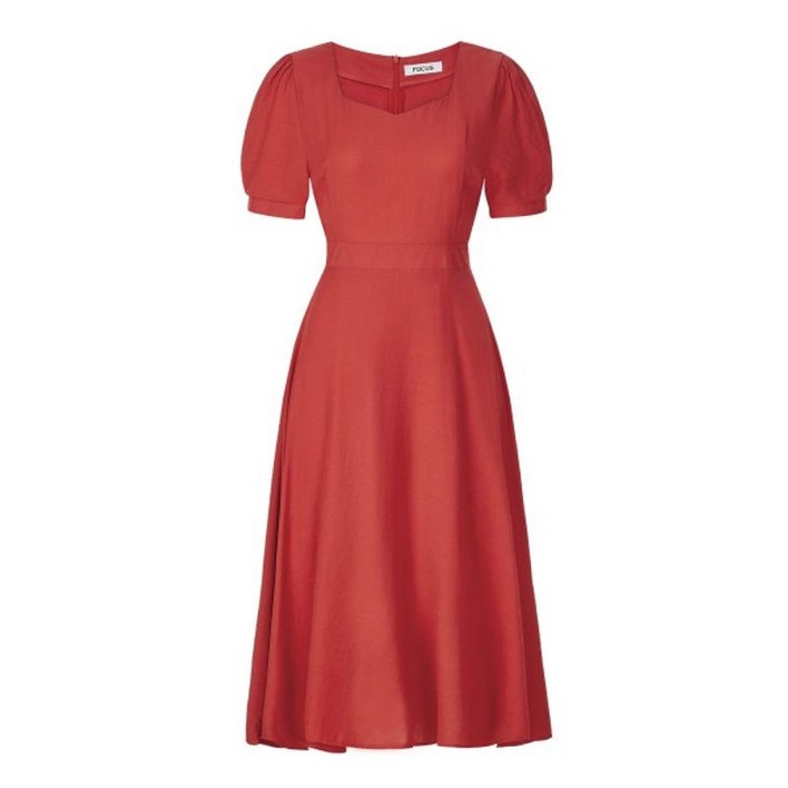 포커스 린넨퍼프플레어원피스 VF4M1OP3691