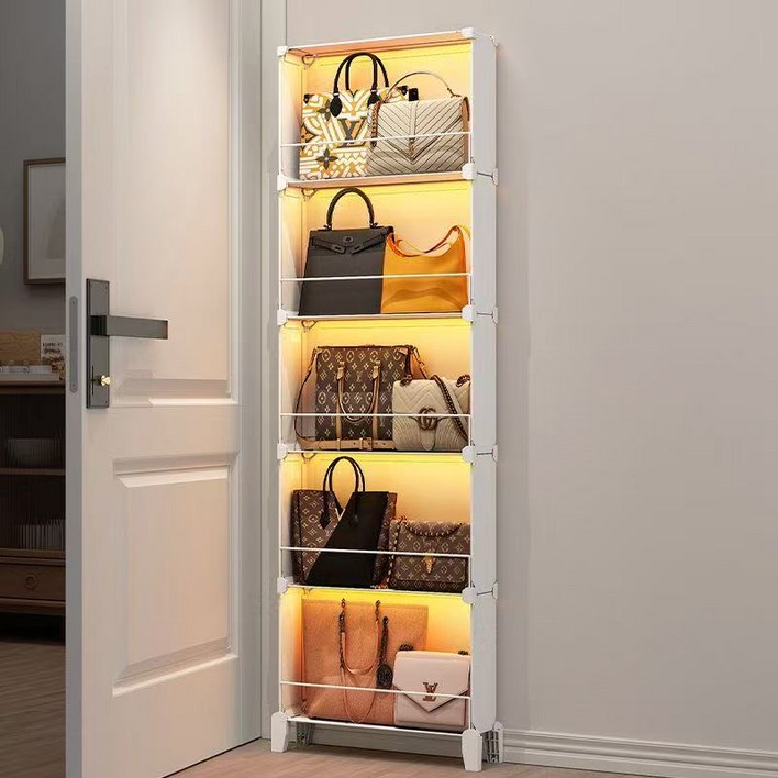 문뒤 공간 활용 수납장 다용도 침실 가방 보관함 틈새 수납 선반