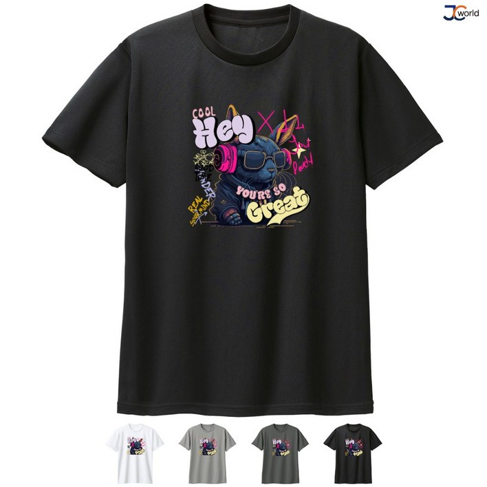 제이씨웨어하우스 드라이 티셔츠 T039A ready 반팔 라운드티 여름 가벼운 쿨티 패밀리룩 가족티셔츠